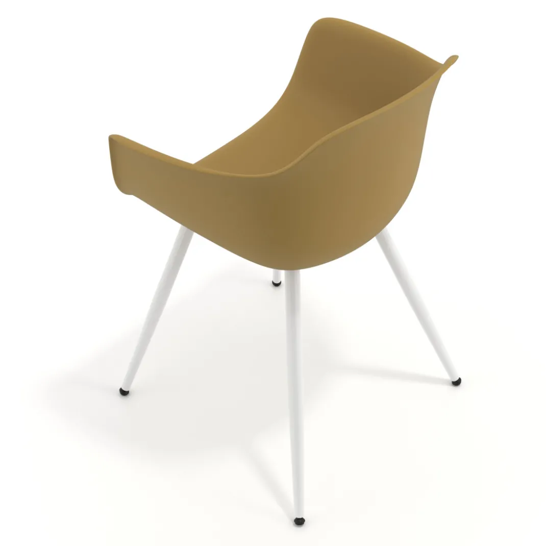 Silla Confidente Elisa, 4 Patas, diseño envolvente