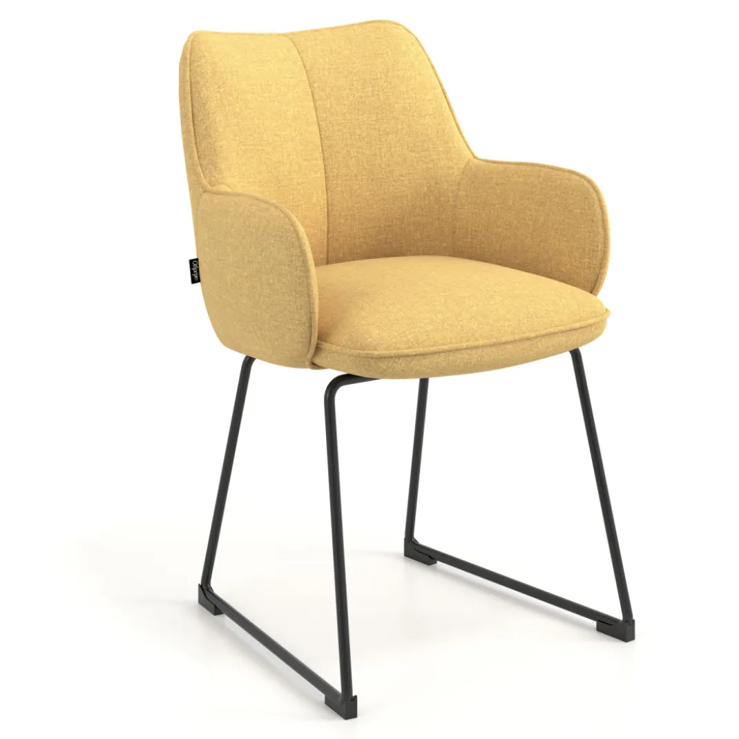 Silla confidente Gala, estructura patín