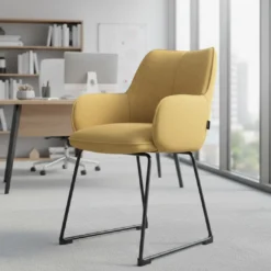 Silla confidente Gala, estructura patín