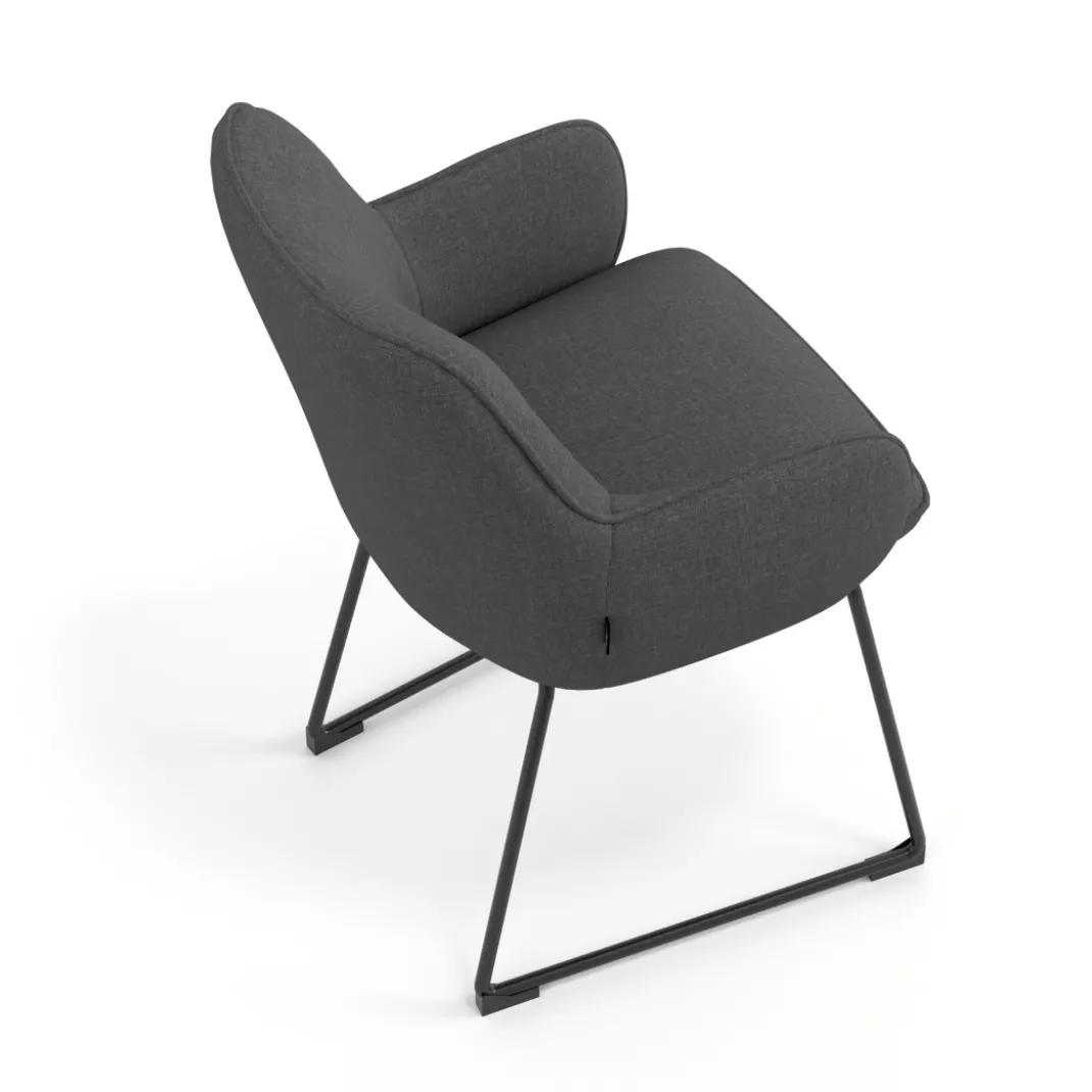 Silla confidente Gala, estructura patín