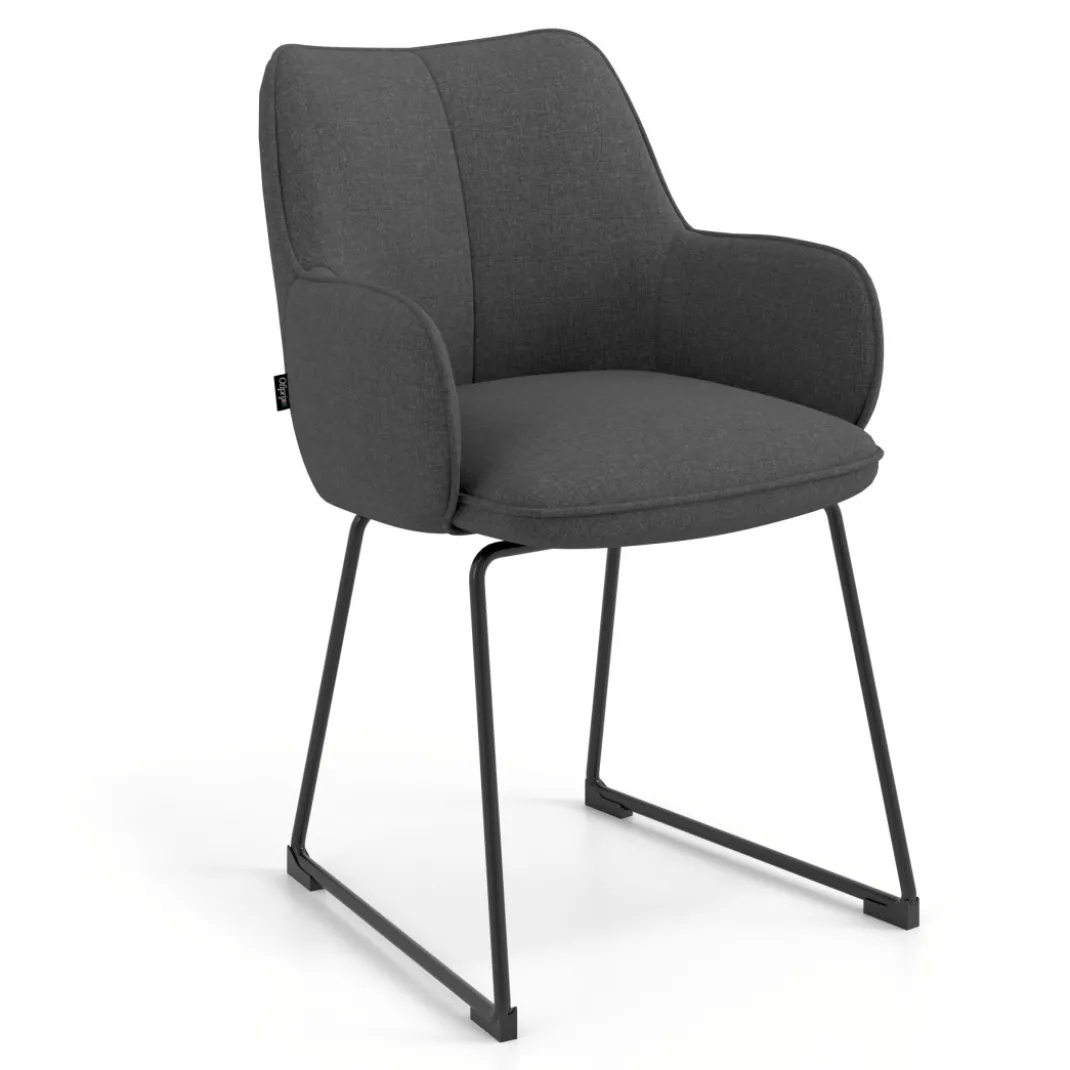 Silla confidente Gala, estructura patín