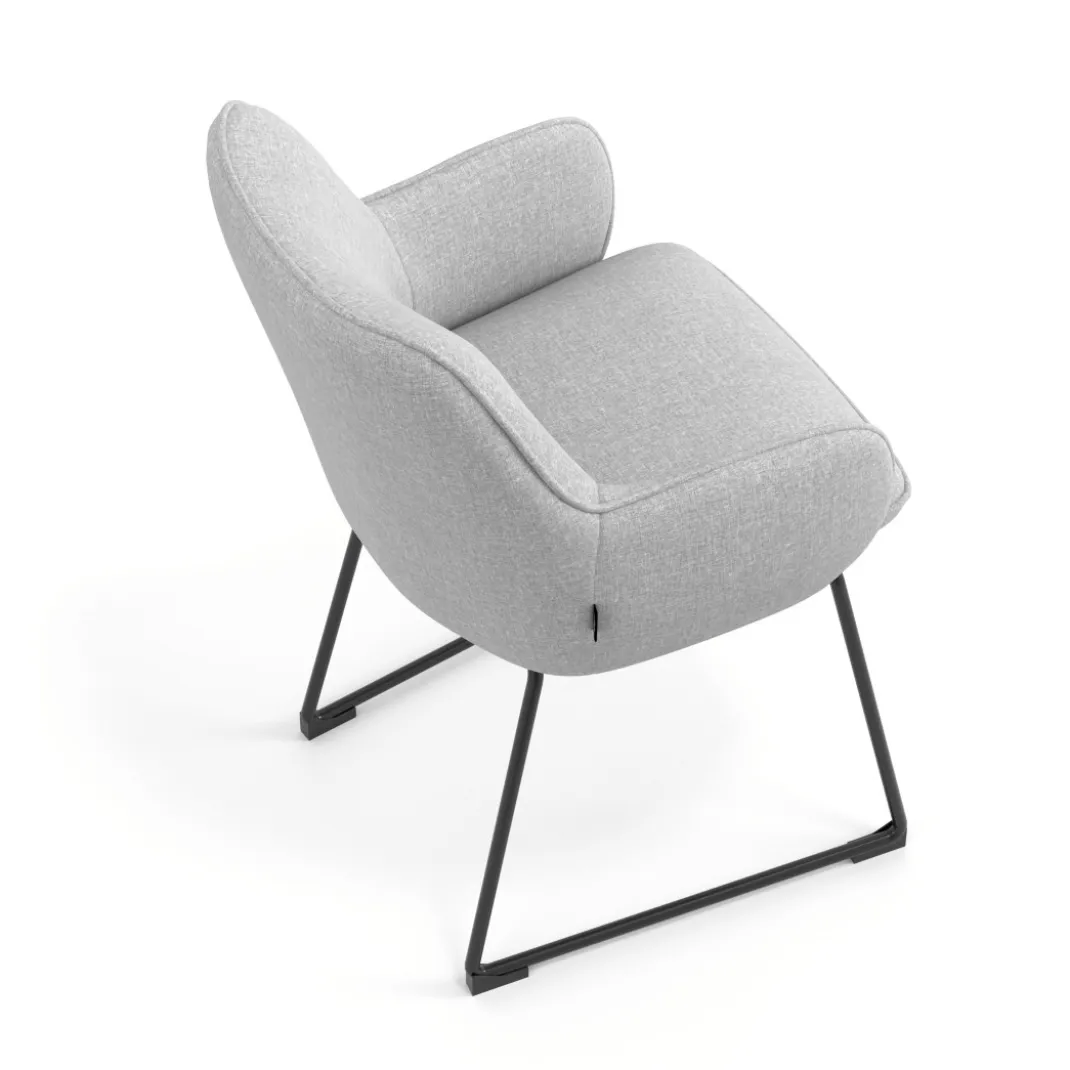 Silla confidente Gala, estructura patín