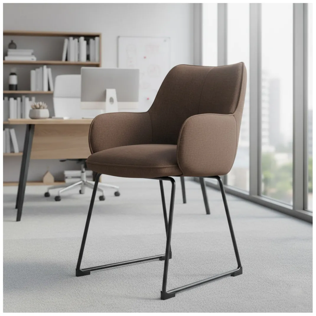 Silla confidente Gala, estructura patín