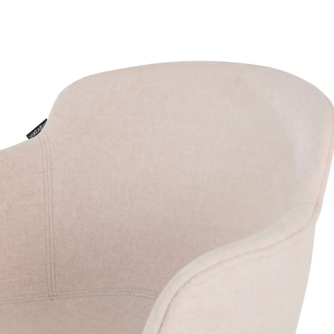 Silla Confidente Ivonne, Giratoria con ruedas, Tapizada