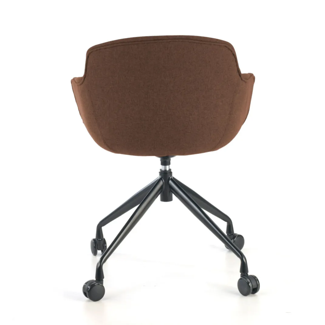 Silla Confidente Ivonne, Giratoria con ruedas, Tapizada