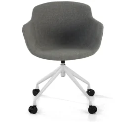 Silla Confidente Ivonne, Giratoria con ruedas, Tapizada