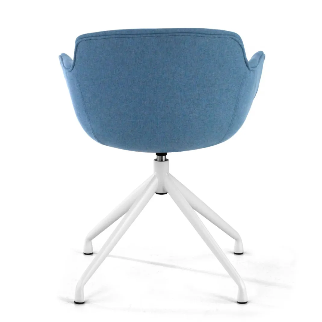 Silla confidente Ivonne Giratoria Asiento Tapizado