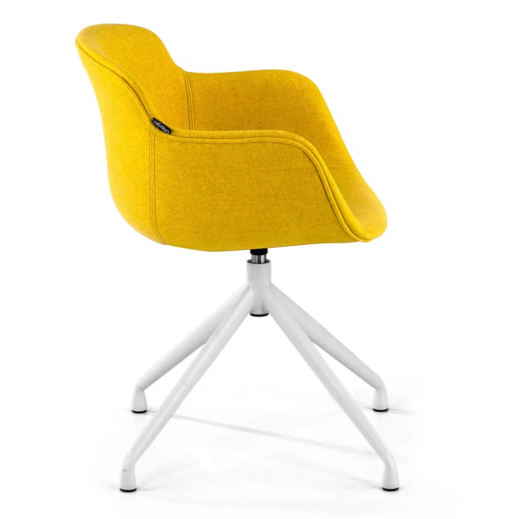 Silla confidente Ivonne Giratoria Asiento Tapizado