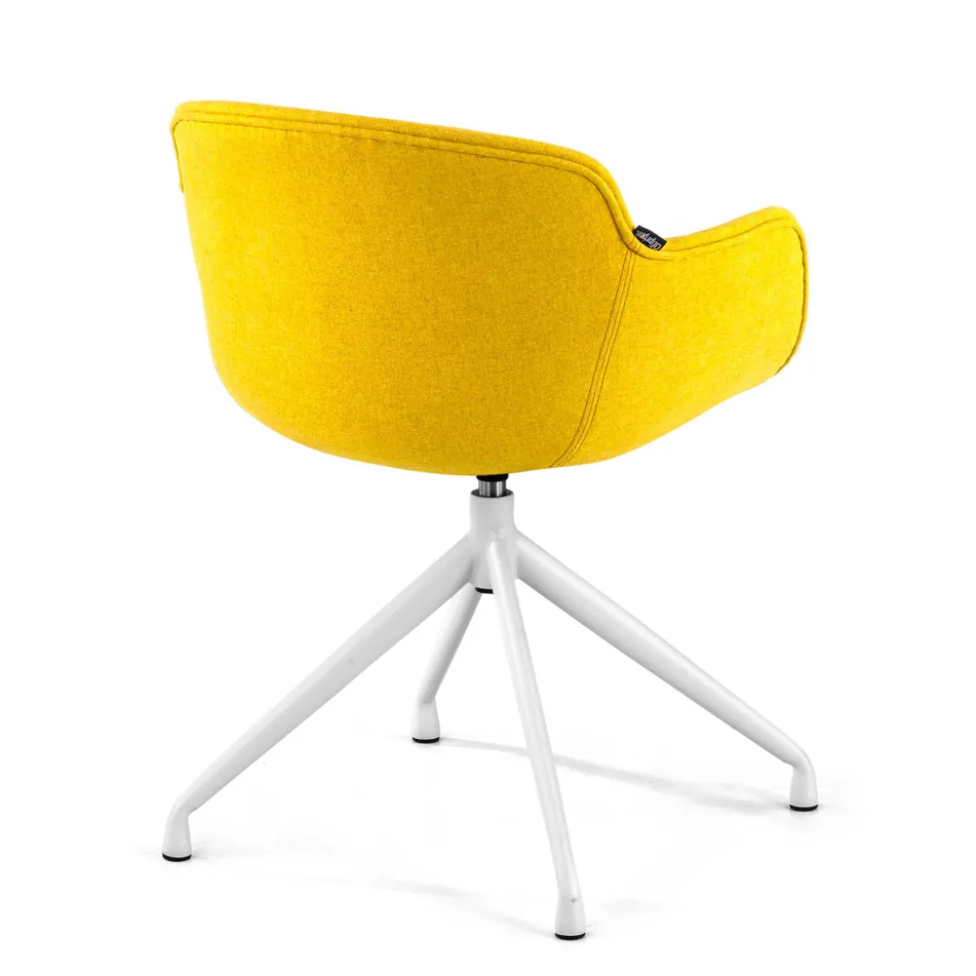 Silla confidente Ivonne Giratoria Asiento Tapizado