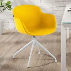 Silla confidente Ivonne Giratoria Asiento Tapizado