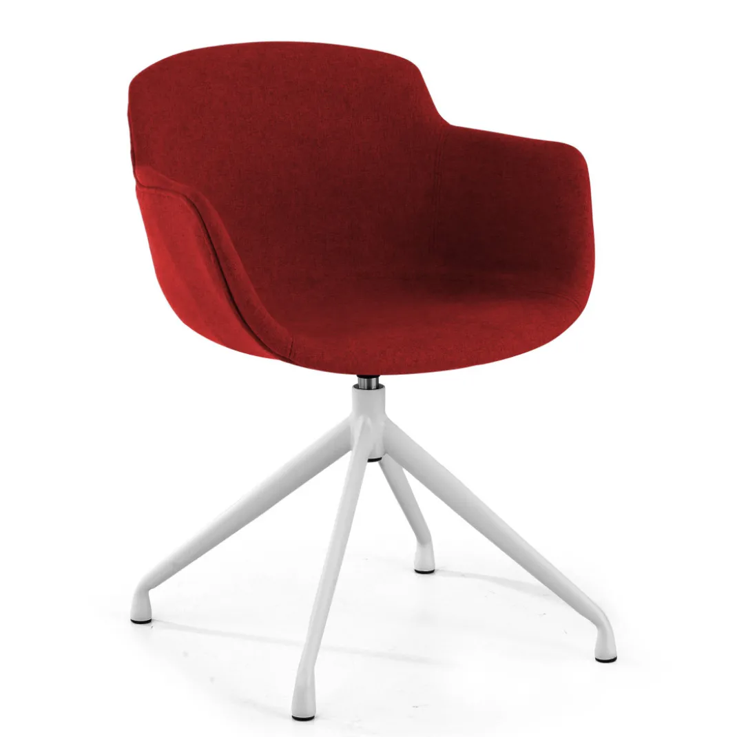Silla confidente Ivonne Giratoria Asiento Tapizado