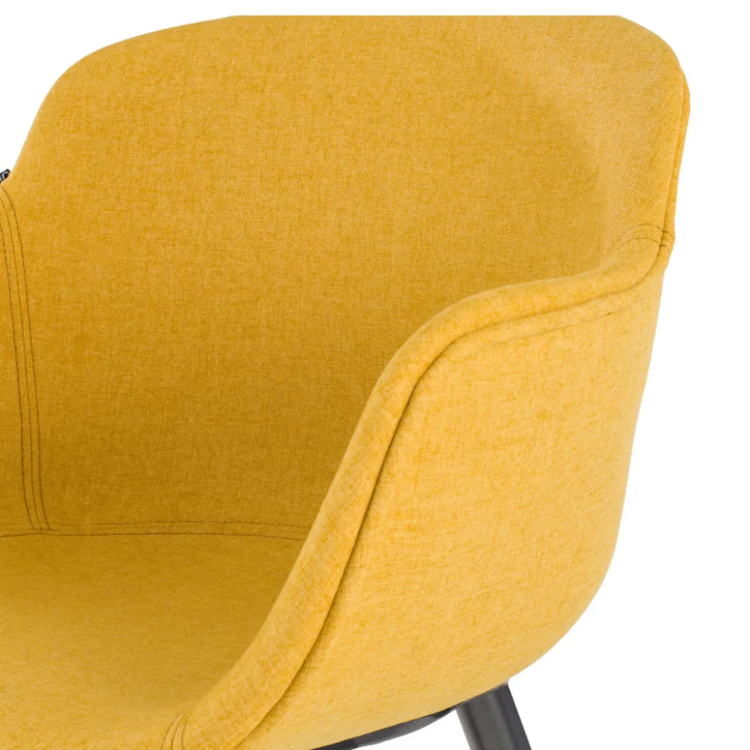 Silla confidente Ivonne Giratoria Asiento Tapizado