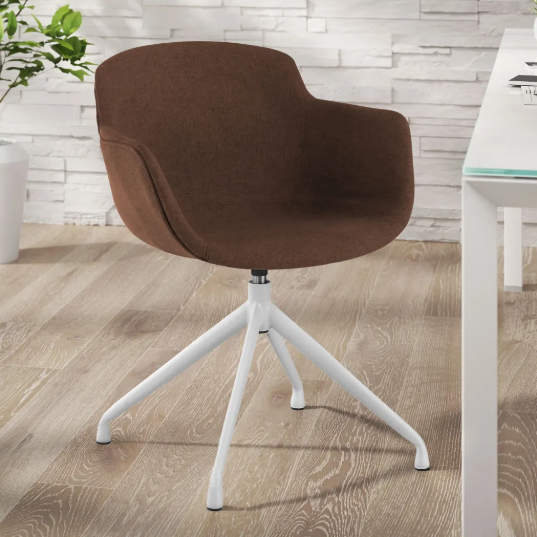 Silla confidente Ivonne Giratoria Asiento Tapizado