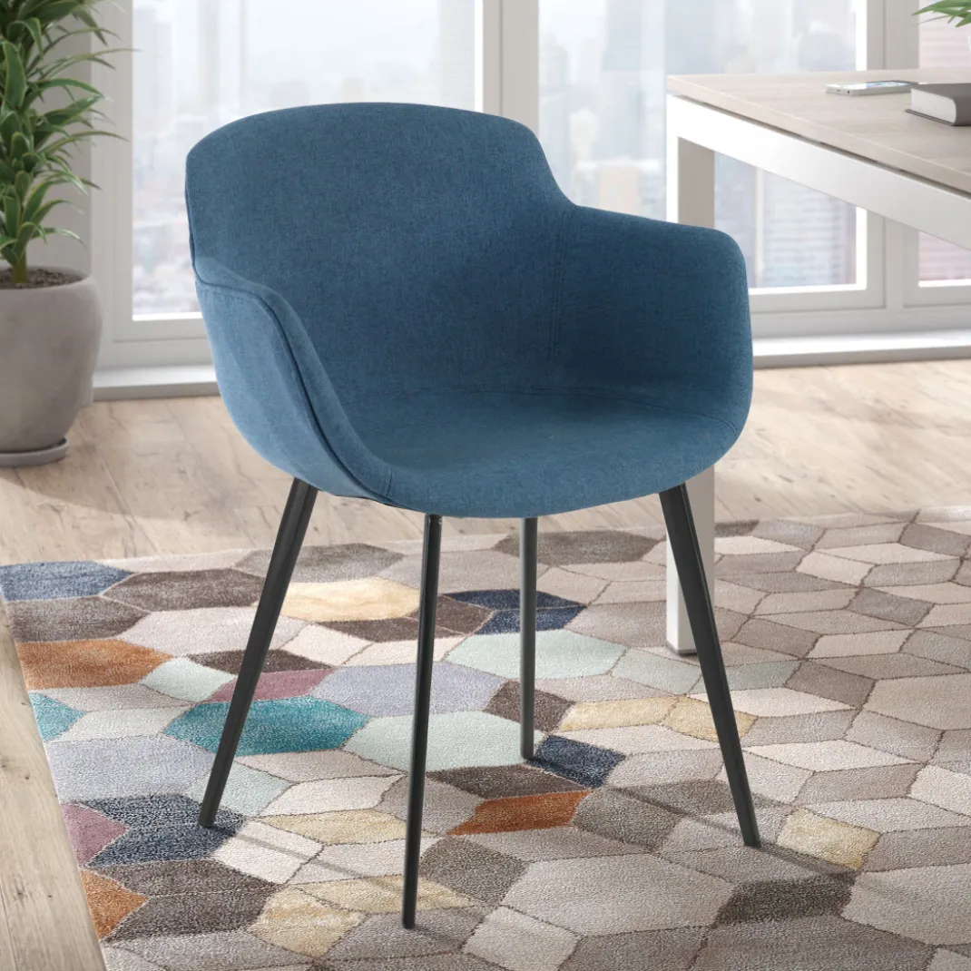 Silla confidente Ivonne, Patas, Estructura metálica, Tapizada