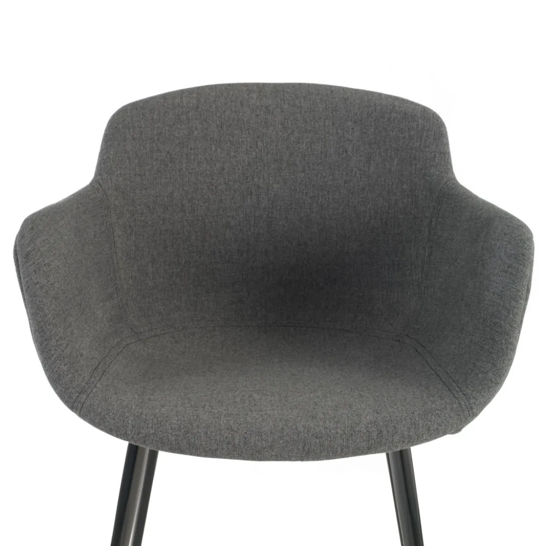 Silla confidente Ivonne, Patas, Estructura metálica, Tapizada
