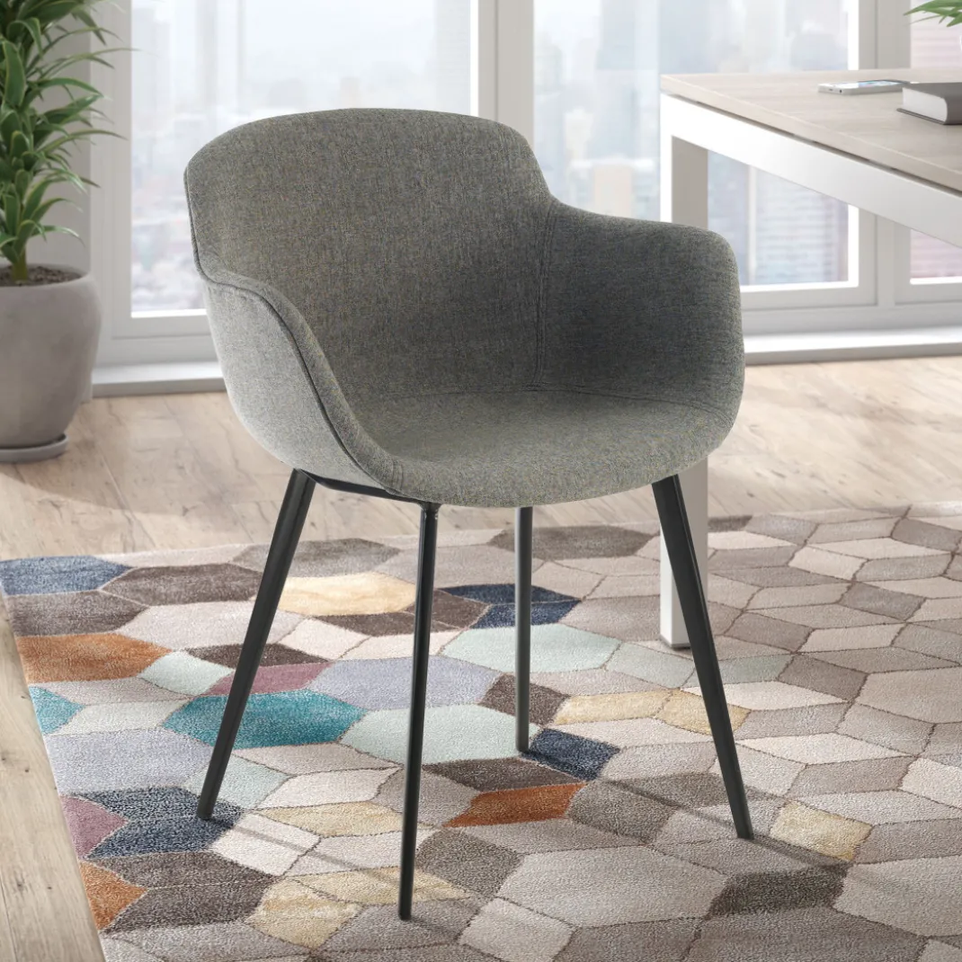 Silla confidente Ivonne, Patas, Estructura metálica, Tapizada