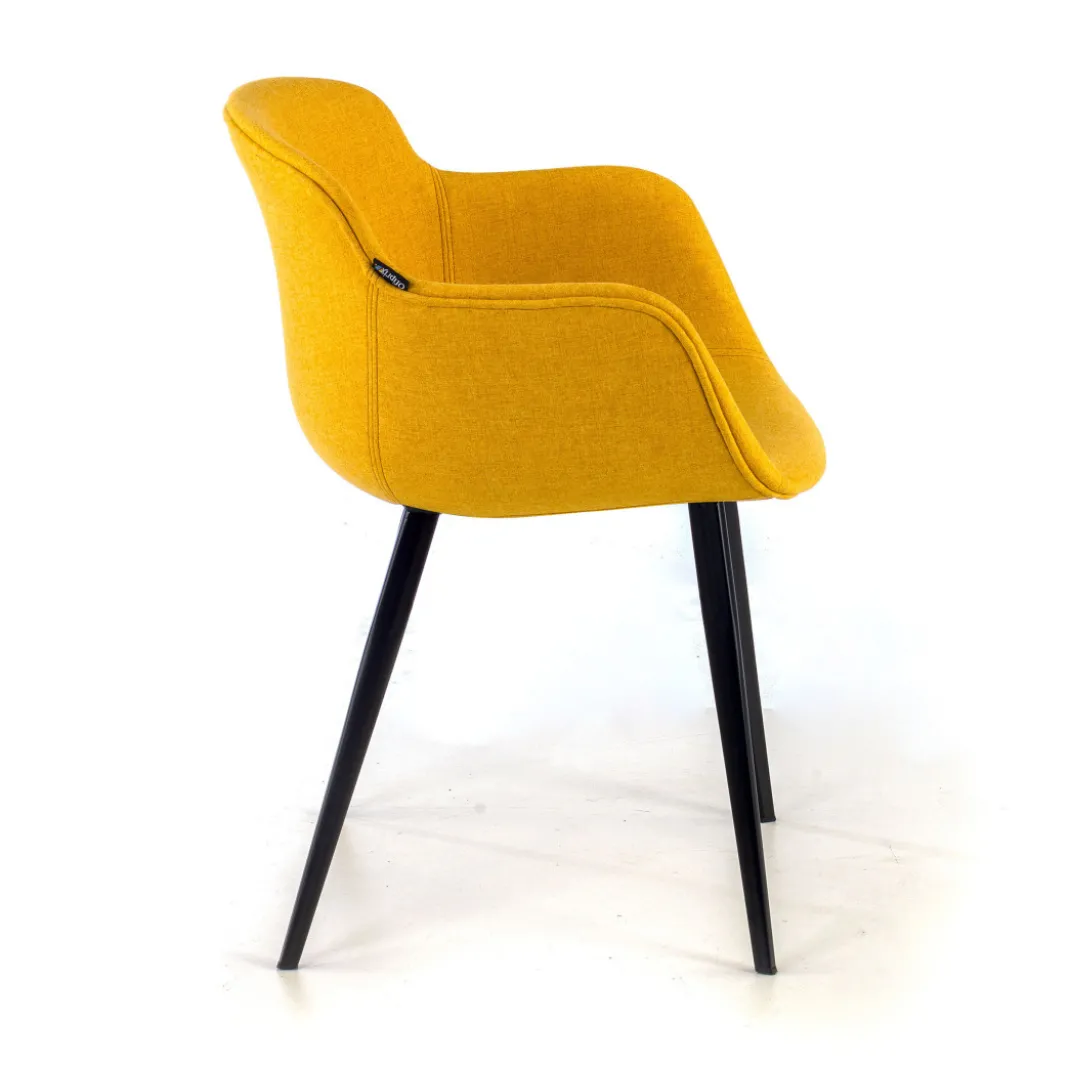 Silla confidente Ivonne, Patas, Estructura metálica, Tapizada