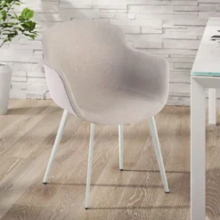 Silla confidente Ivonne, Patas, Estructura metálica, Tapizada