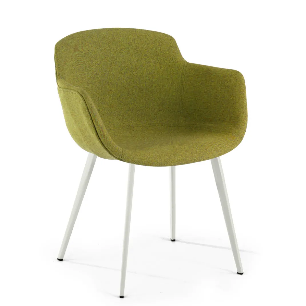Silla confidente Ivonne, Patas, Estructura metálica, Tapizada
