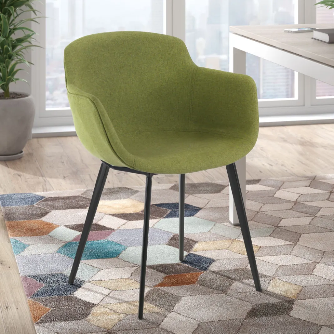 Silla confidente Ivonne, Patas, Estructura metálica, Tapizada