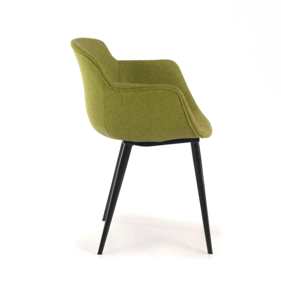 Silla confidente Ivonne, Patas, Estructura metálica, Tapizada