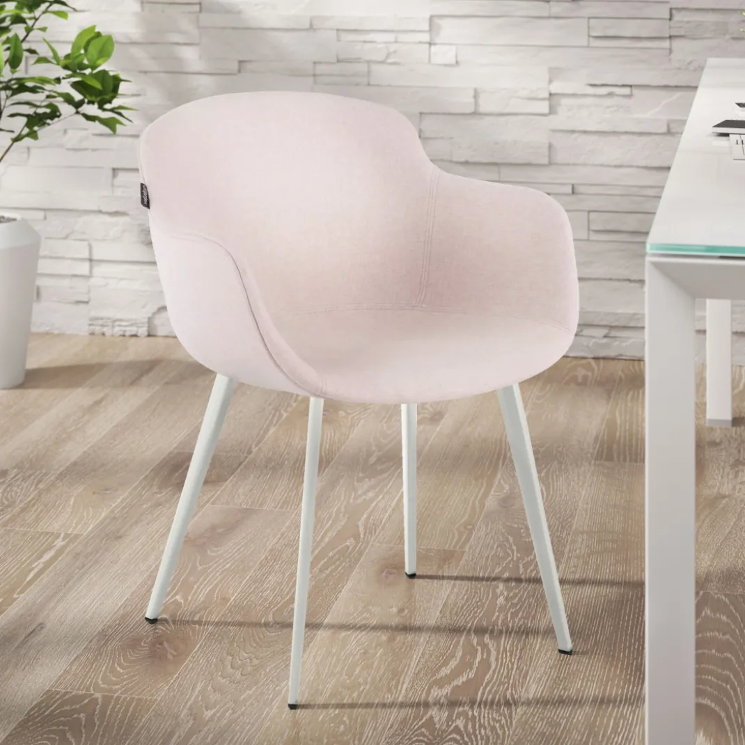 Silla confidente Ivonne, Patas, Estructura metálica, Tapizada