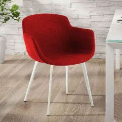 Silla confidente Ivonne, Patas, Estructura metálica, Tapizada