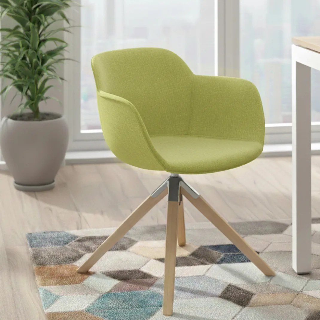 Silla confidente Ivonne Patas Madera Tapizado
