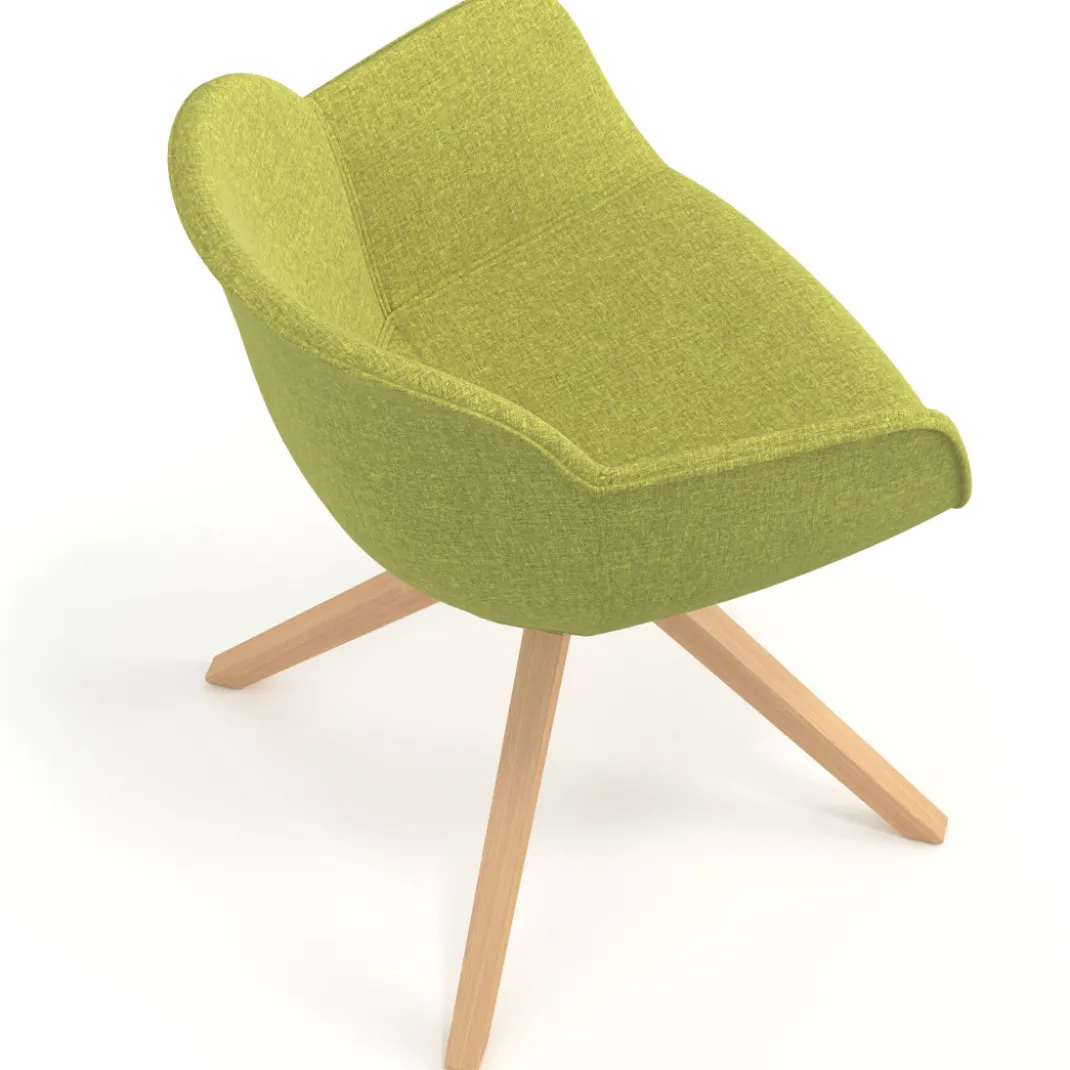 Silla confidente Ivonne Patas Madera Tapizado