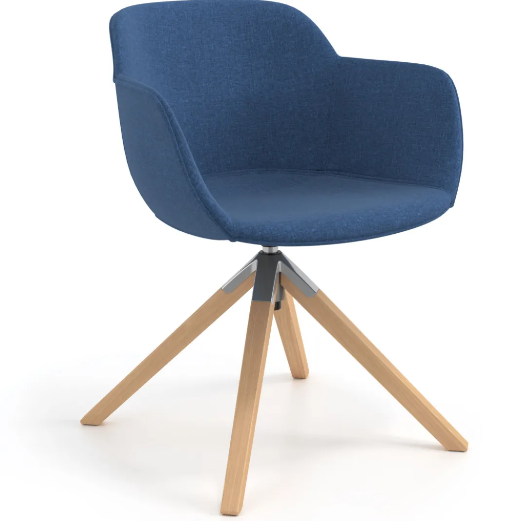 Silla confidente Ivonne Patas Madera Tapizado