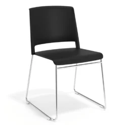 Silla confidente Lotus, estructura patin