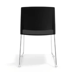 Silla confidente Lotus, estructura patin