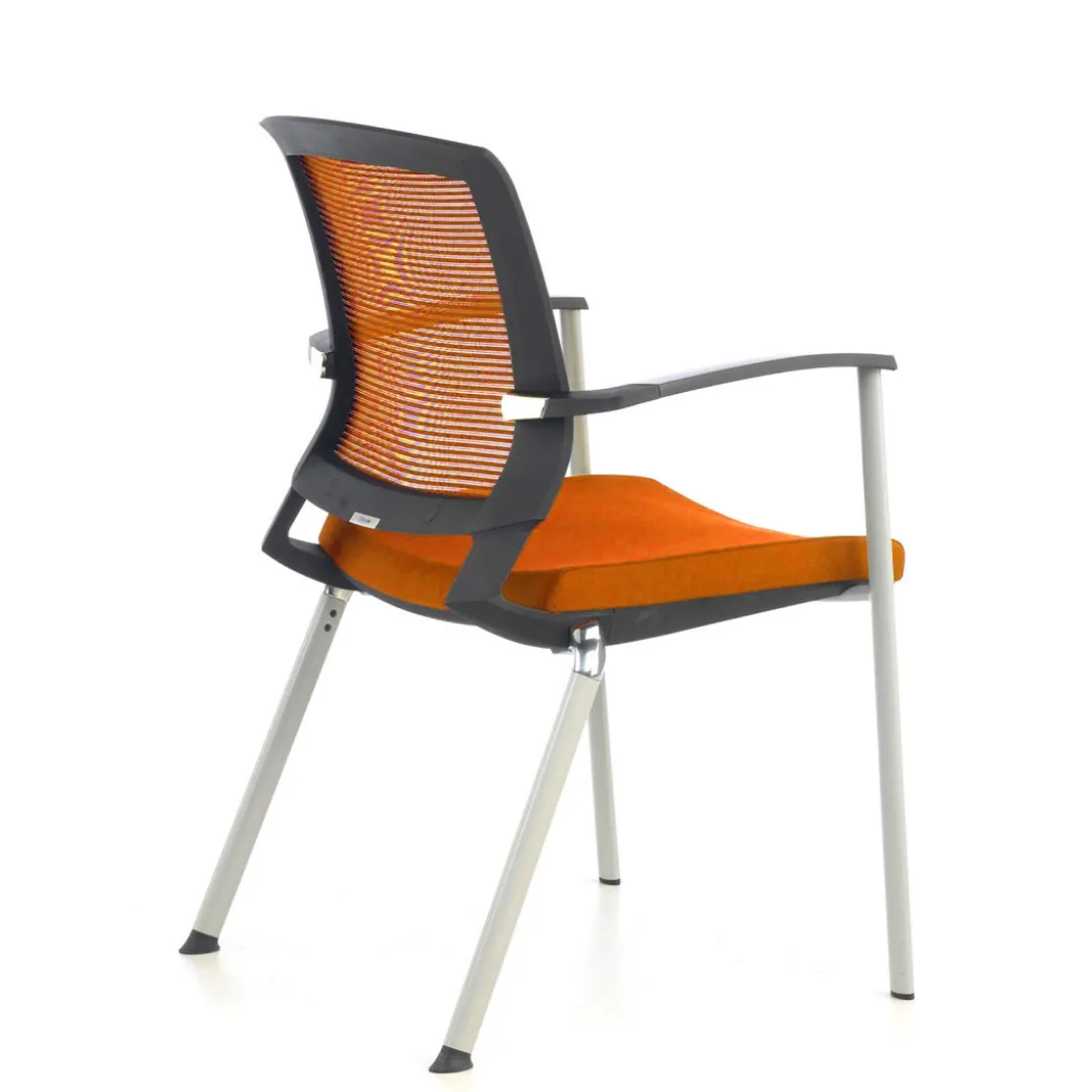 Silla Confidente Maya estructura patin red