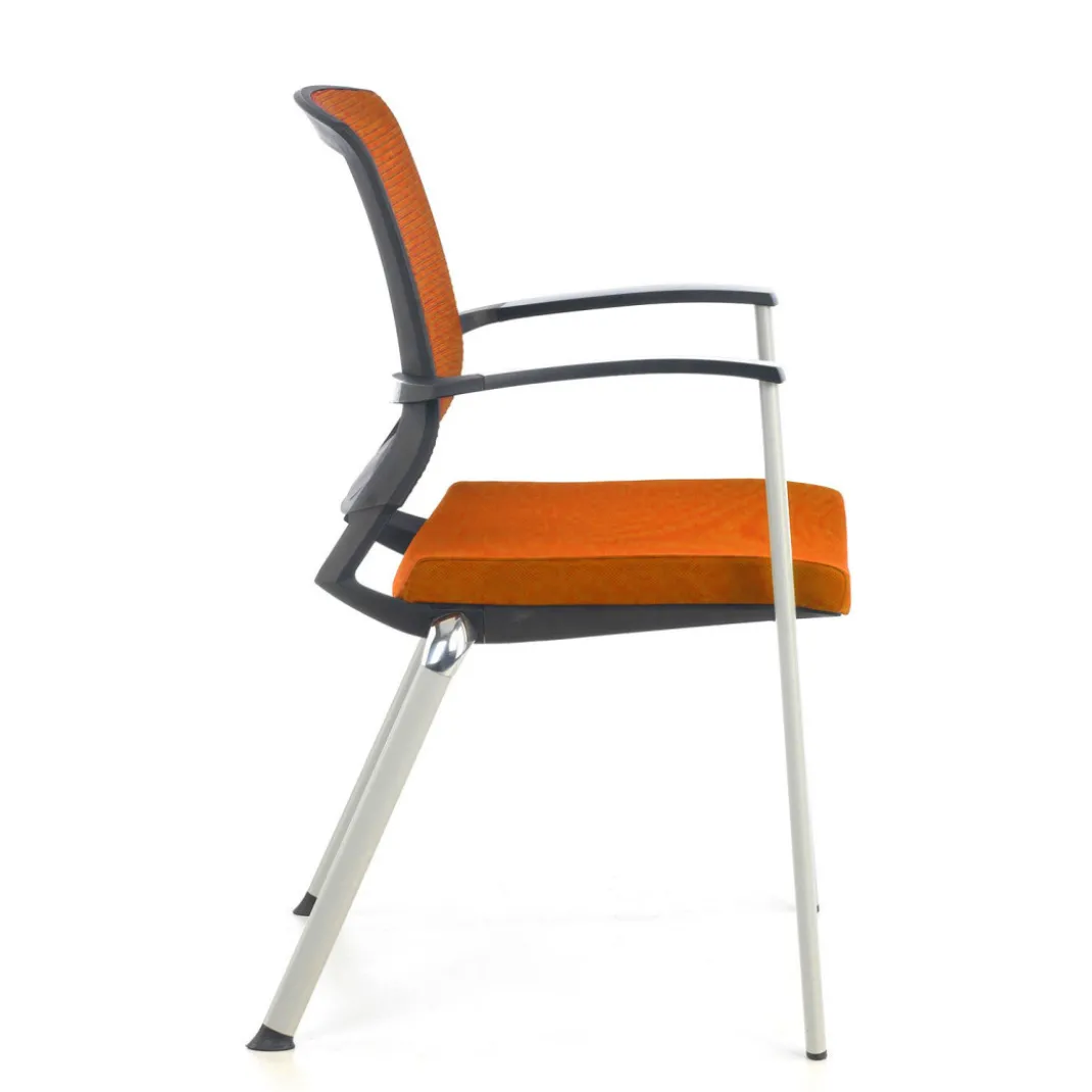 Silla Confidente Maya estructura patin red