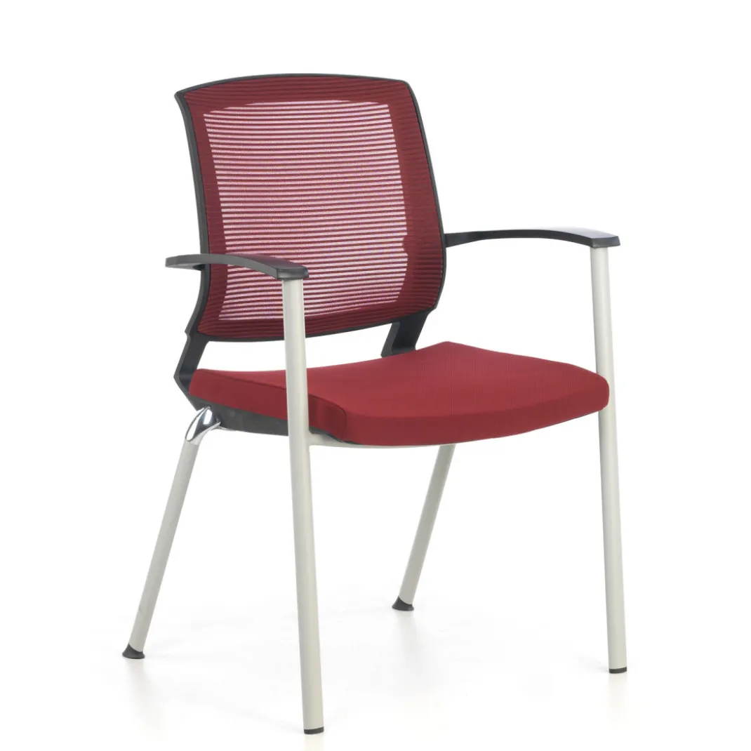 Silla Confidente Maya estructura patin red