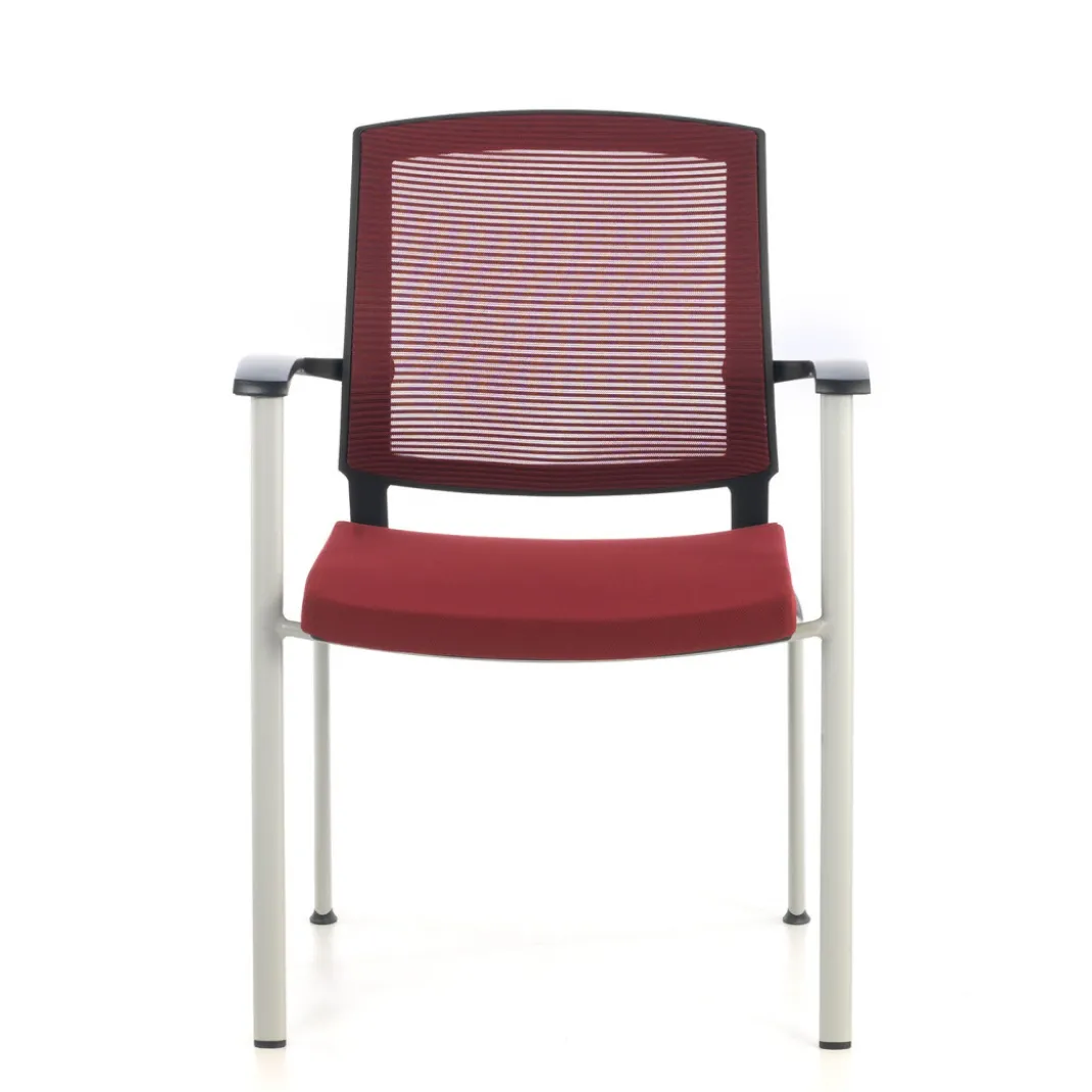 Silla Confidente Maya estructura patin red