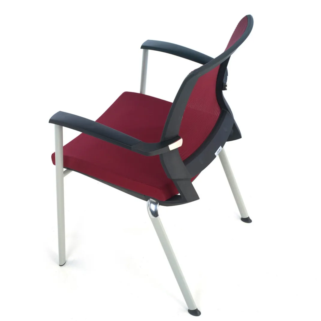 Silla Confidente Maya estructura patin red