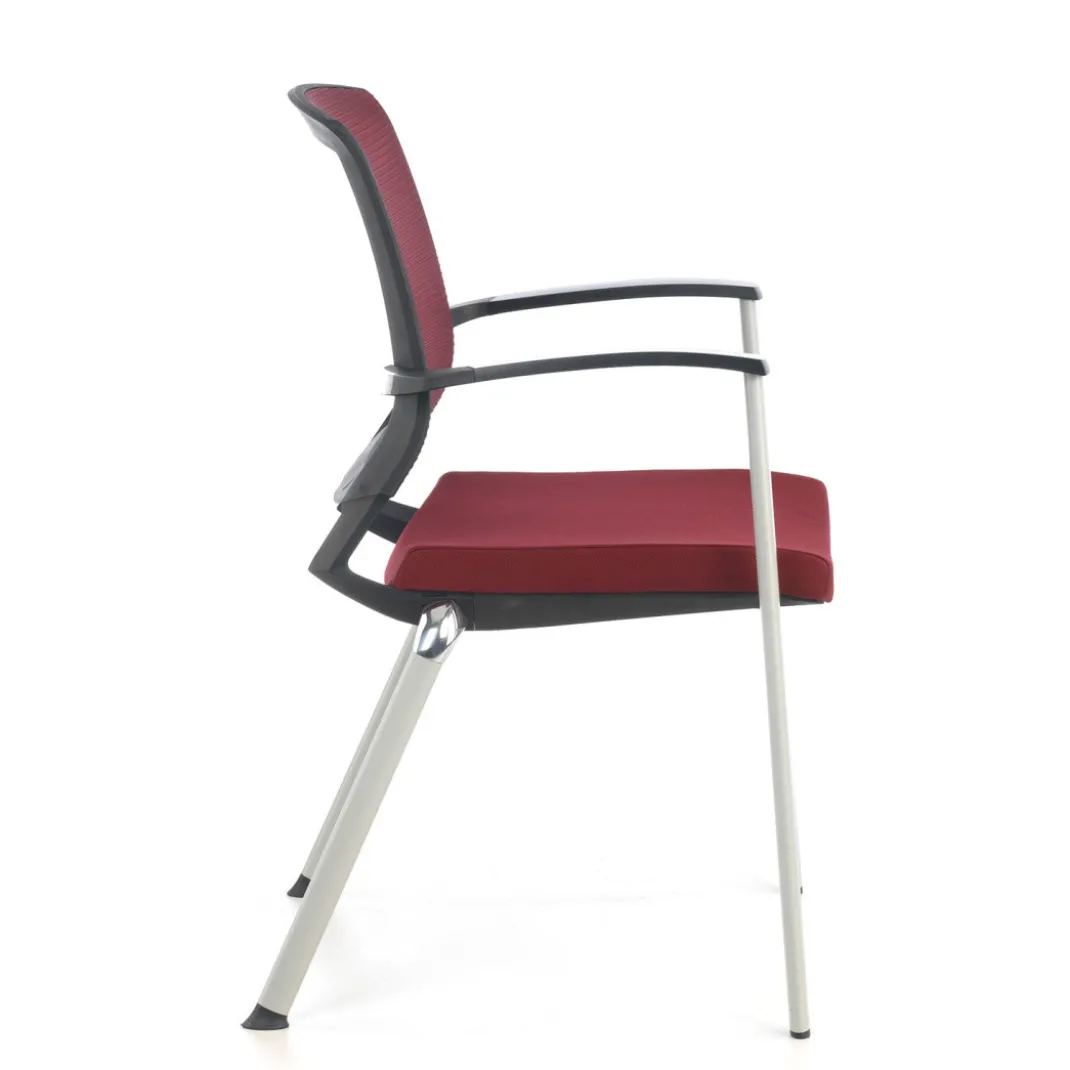 Silla Confidente Maya estructura patin red