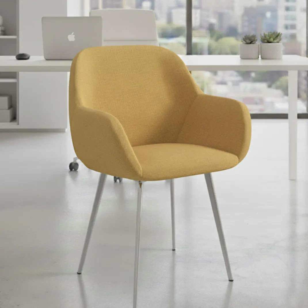 Silla Confidente Moon Estructura 4 patas