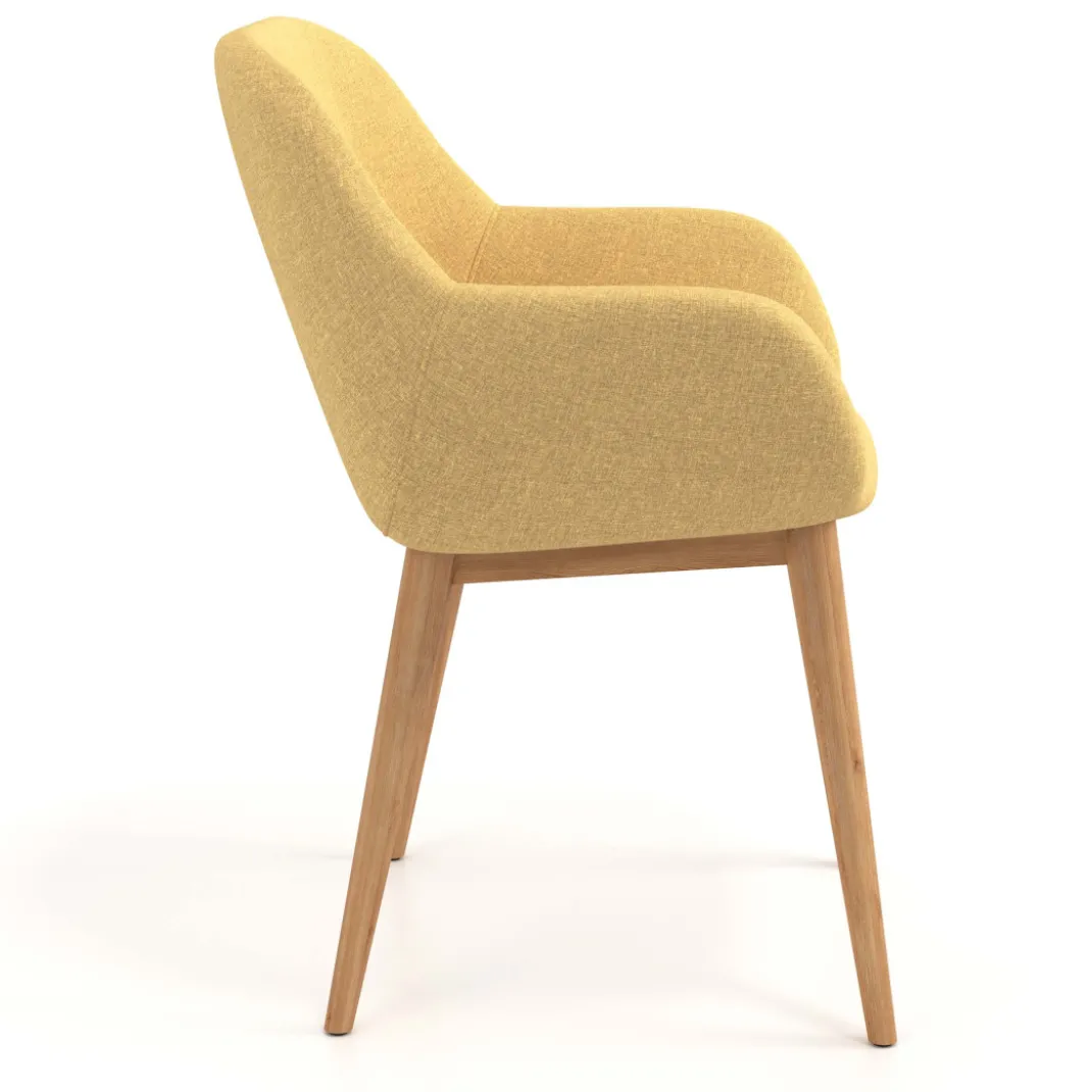 Silla confidente Moon 4 patas madera maciza