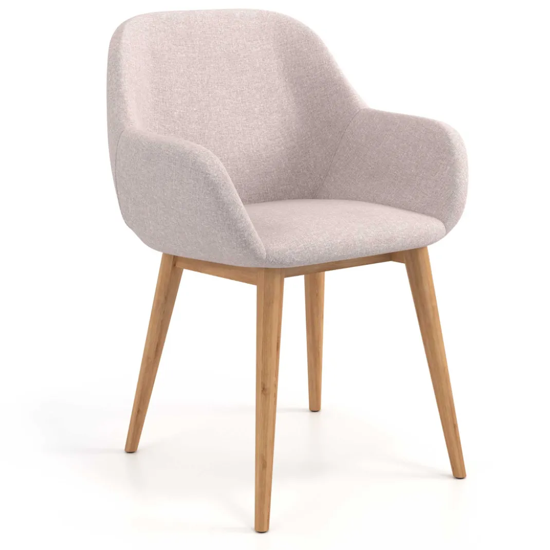 Silla confidente Moon 4 patas madera maciza