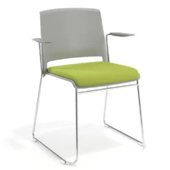Silla Confidente tapizada con brazos Lotus
