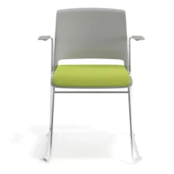 Silla Confidente tapizada con brazos Lotus