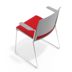 Silla Confidente tapizada con brazos Lotus