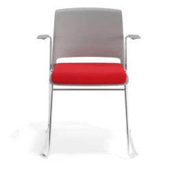 Silla Confidente tapizada con brazos Lotus