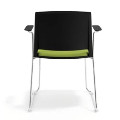 Silla Confidente tapizada con brazos Lotus