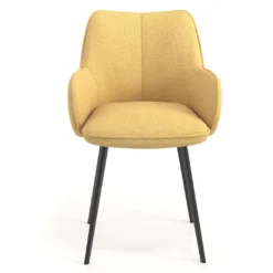 Silla confidente tapizada Gala, estructura 4 patas