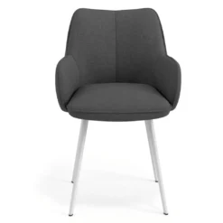 Silla confidente tapizada Gala, estructura 4 patas