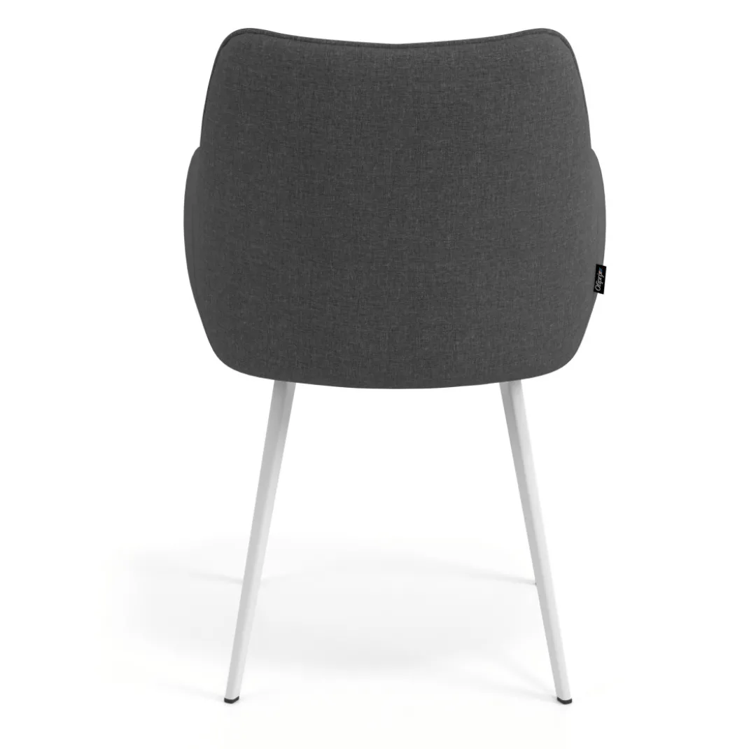 Silla confidente tapizada Gala, estructura 4 patas