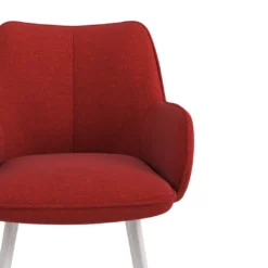 Silla confidente tapizada Gala, estructura 4 patas